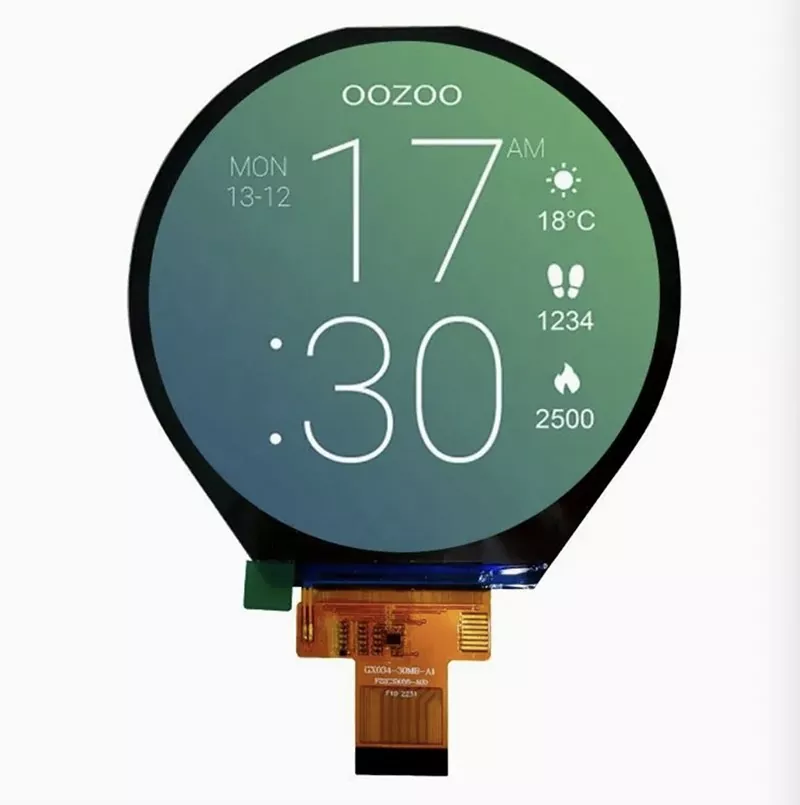 3,4 inch 800x800 per IPS TFT moduli