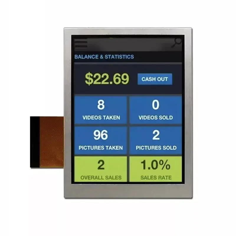 3.5 '' 480x640 TN TFT moduli