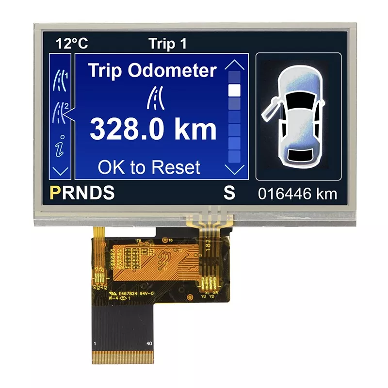 4,3 inch 480x272 Resistentia tfit Tft moduli