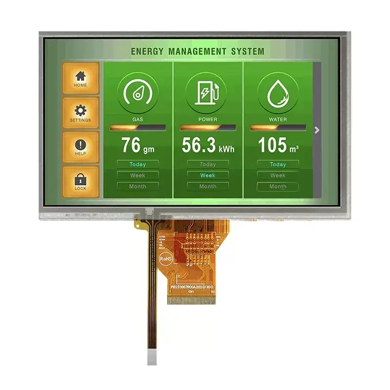 VII inch IPs resistentia tft tft moduli